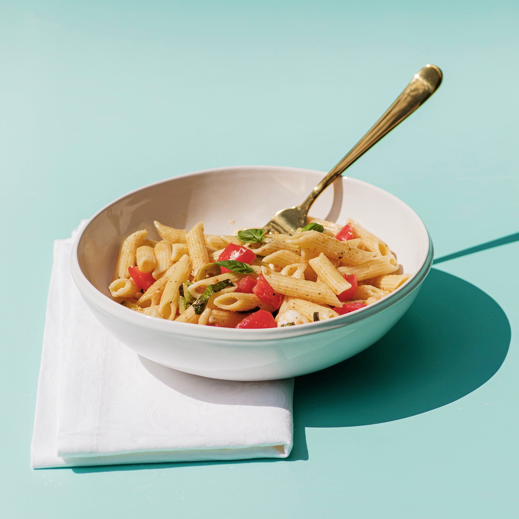 Aria White Pasta Bowl